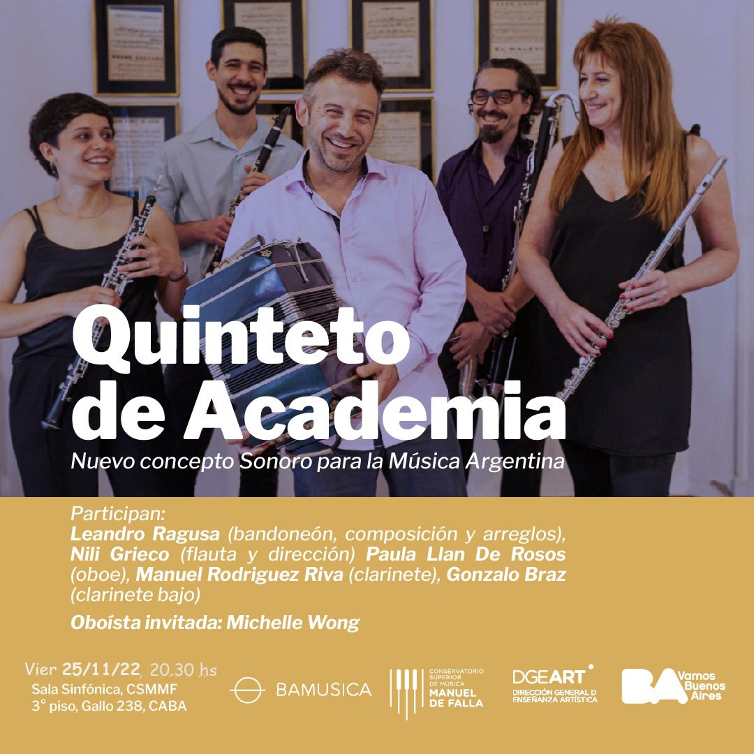Quinteto de academia en el Falla