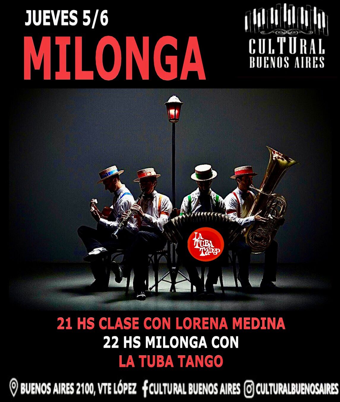 La Tubatango en el Cultural Buenos Aires