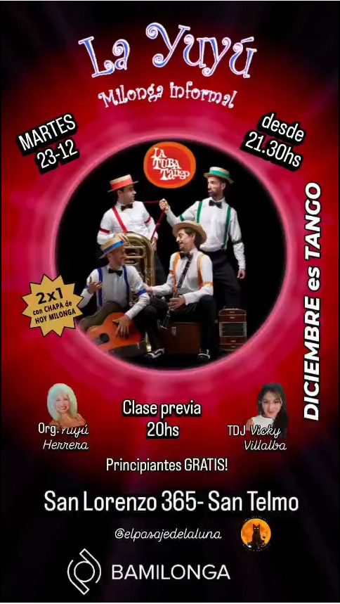 Tubatango en Yuyu Milonga