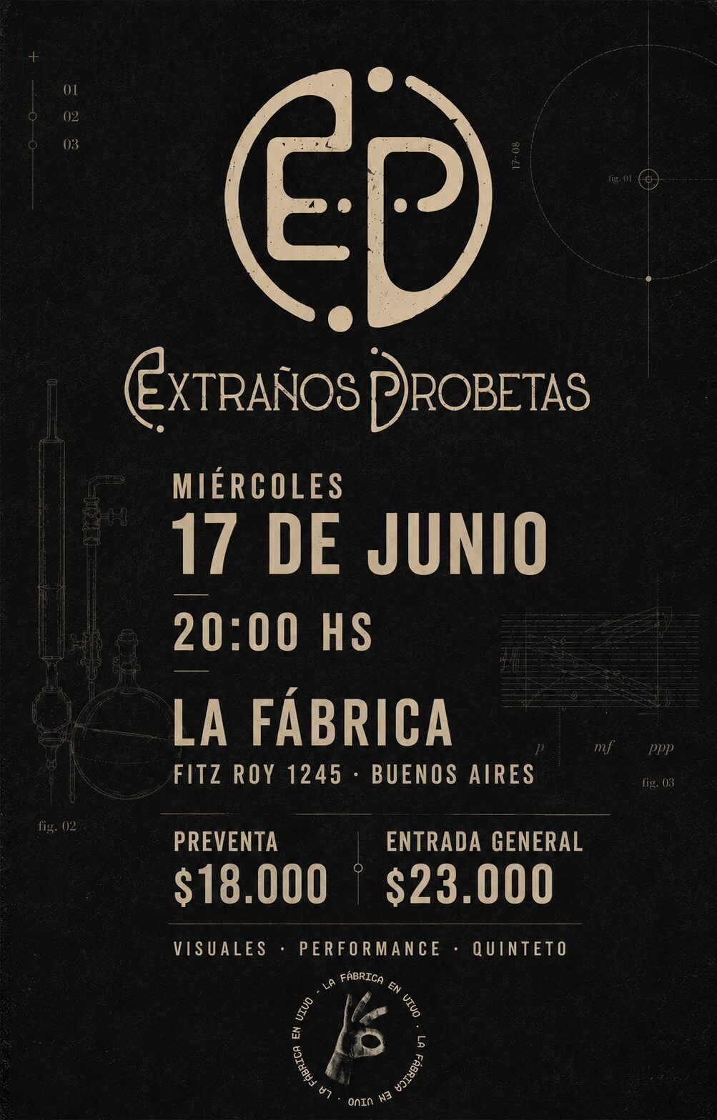 Extraños Probetas - La Fábrica